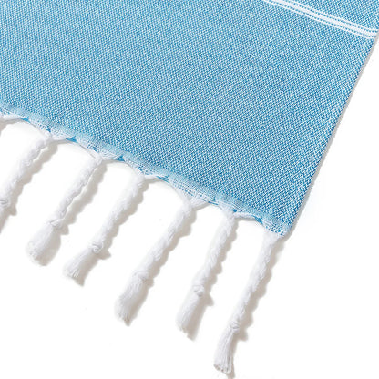 Luxury Cotton Quick-Dry Striped Hand Towels & Decorative Dishcloth Antimicrobial Eco-Friendly Machine Washable Home Kitchen Use