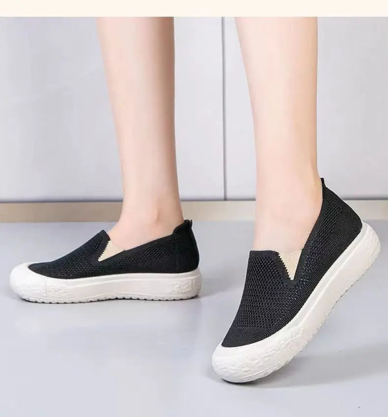 Hongyan Wholesale Breathable Trendy Mesh Woven Sports Women's Shoes Casual Sports Shoes