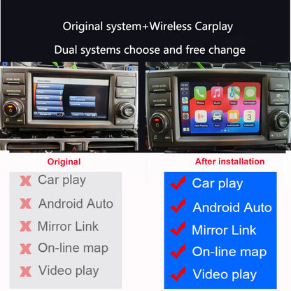 Denso Plug-and-Play Wireless Carplay Android Auto Smart Box for Range Rover Sport 2009-2012 GPS Multimedia Auto Electronics