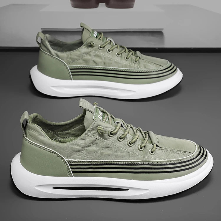 Y Black Grey Green Versatile Slip-On Men's Shoes Comfort Sneakers Ice Silk Cloth Breathable Casual Shoes for Men