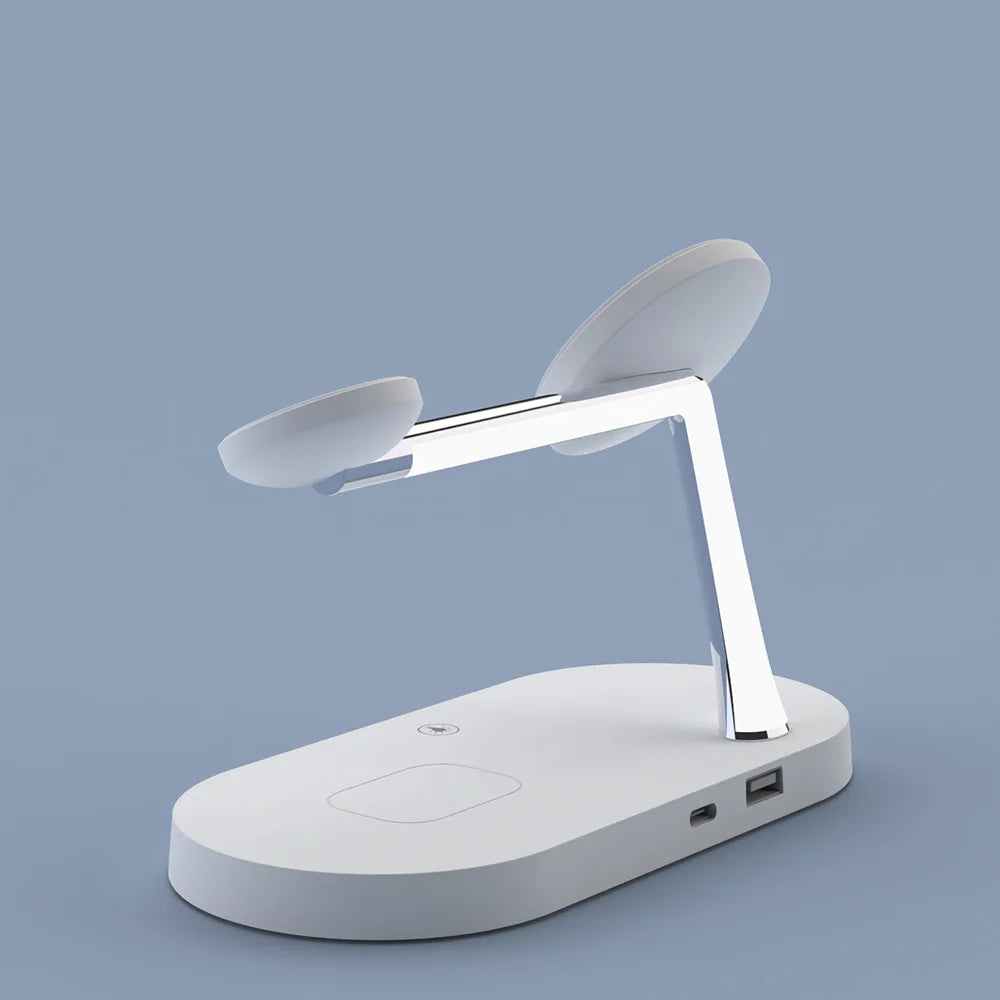 Five-in-One Smart 3 Chip Wireless Charger 15W Fast Charging for Multiple Mobile Devices at the Same Time