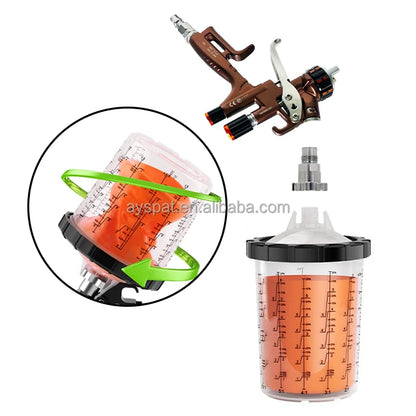 Hot Sale Manufacture 800cc Plastic Disposable Paint Mixing Spray Gun Cups