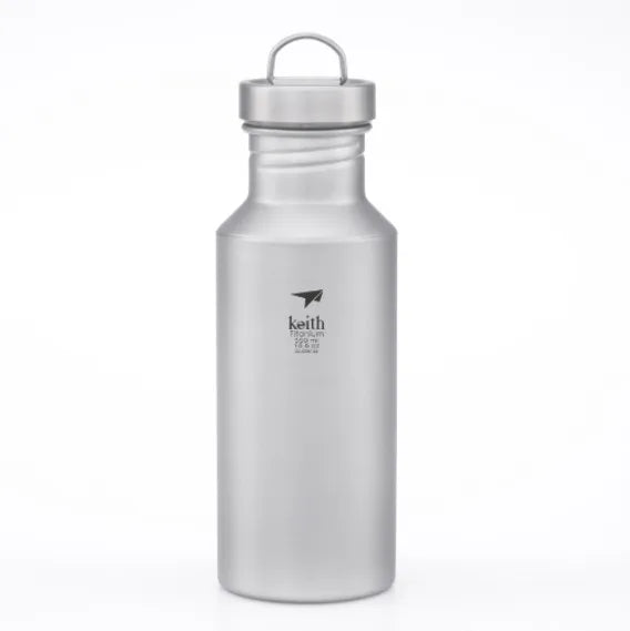 Titanium 550ml Ultralight Leakproof Sport Water Bottle Eco-Friendly Metal for Outdoor Camping Hiking