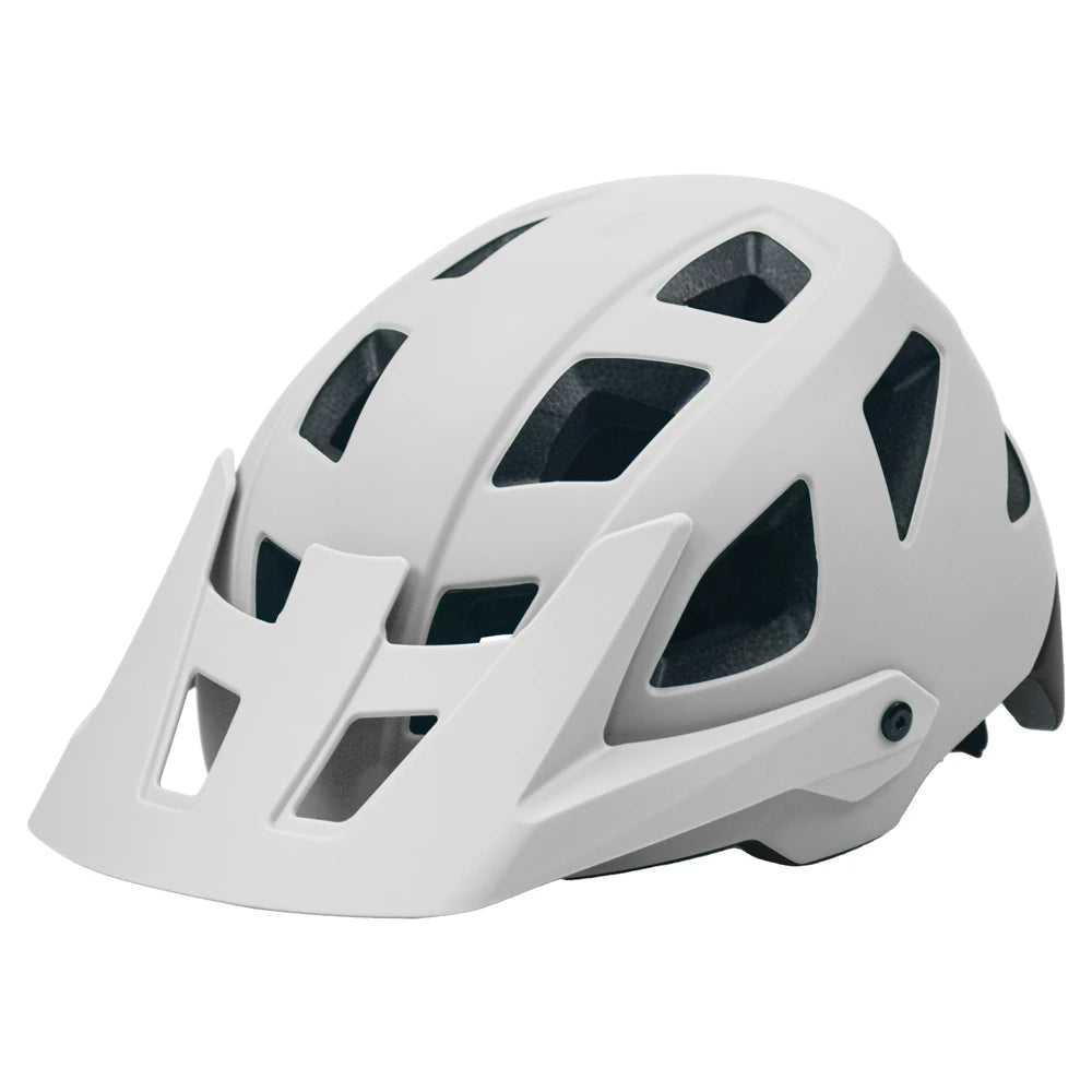 2025 NEW LA Bike Helmet with Visor Moutain Bike Helmet with Rear Light Rechargeable Intergrally-mold PC Shell Led Lights Helmet