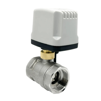 1/2" 3/4" 1" 1-1/4" Stainless Steel Electric Motorized Ball Valve 220V 12V 24V 3-Wire 2-Control for Water High Big Torque Motor