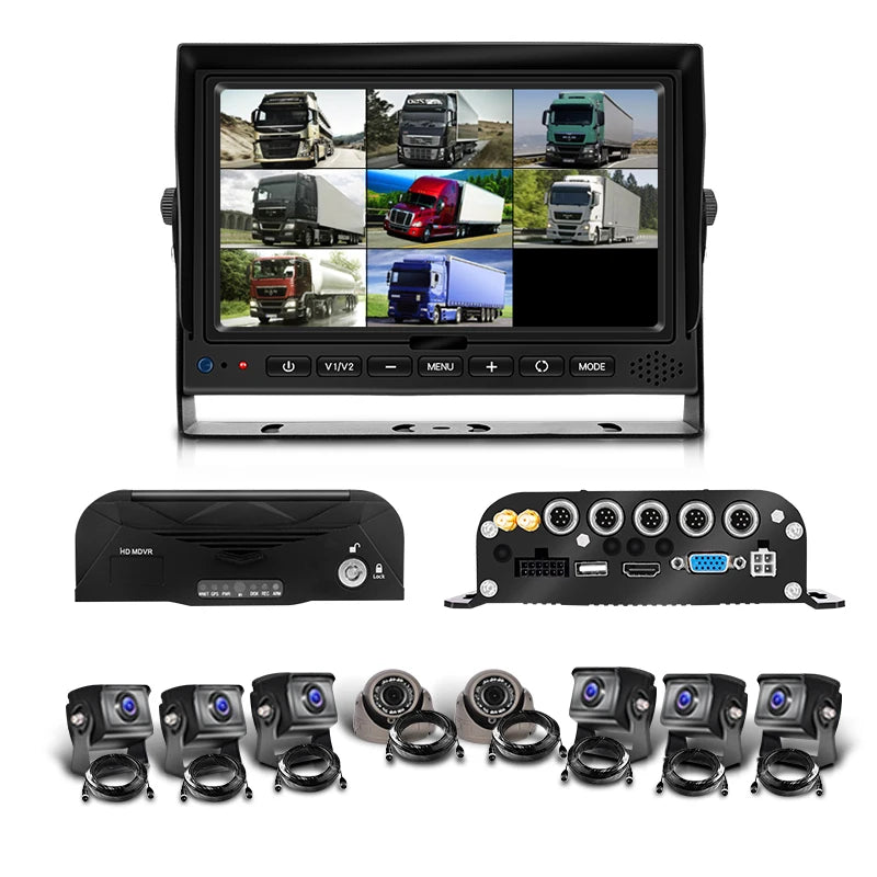 4CH 8CH 720P 1080P Mobile DVR  Support / Optional 3G 4G WiFi GPS MDVR with Car/Bus/Truck/Vehicles Camera Recorder Waterproof