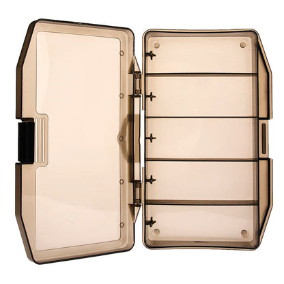Wholesale Fishing Tackle Box Professional Fishing Case  Portable Plastic Black Ocean Beach Customized Logo Lock PCS Tool Color