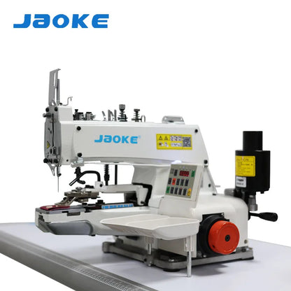 New JAOKE 373 Motorized Button Attaching Machine Full-Automatic Flat (2/4-Hole) Mushroom Buttons Iron Plastic 550W Electronic