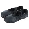 EU in Stock Spot Pink Sports Ballerina Dance Shoes Cross Straps Elastic PU Leather Ballerina Shoes