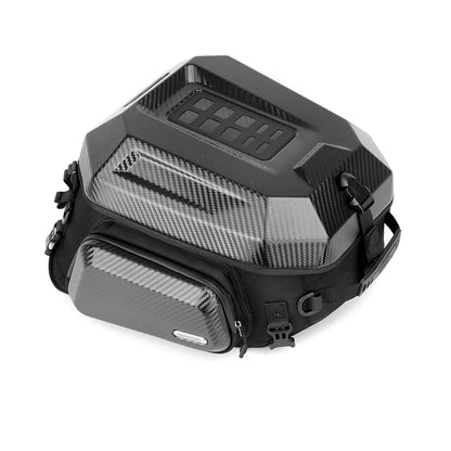 Rhinowalk Waterproof 23L-35L Motorcycle Tail Bag Hard Shell Expandable Rear Seat Bags for Motorbike Adventure