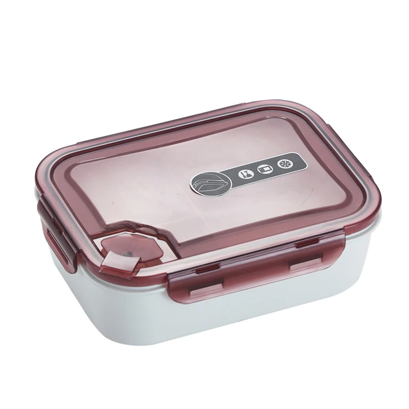 School Office Reusable Microwaveable Meal Prep Food Storage Container BPA-free PP 3 Compartment Simple Plastic Bento Lunch Box