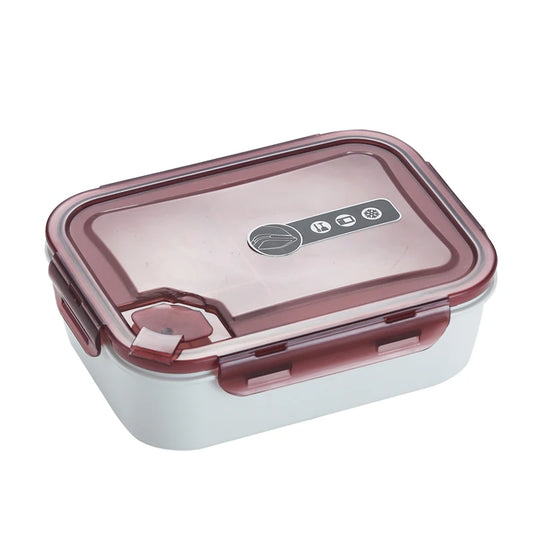 School Office Reusable Microwaveable Meal Prep Food Storage Container BPA-free PP 3 Compartment Simple Plastic Bento Lunch Box