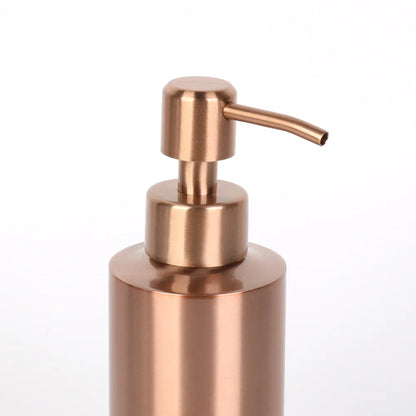 Rose Gold 304 Stainless Steel Liquid Hand Pump Soap Dispenser Shampoo Bottle