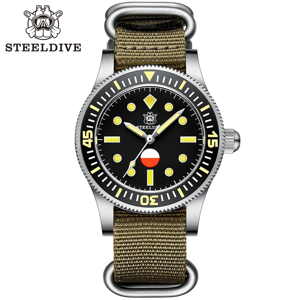 New Arrival! SD1952T 300m Waterproof Steeldive Brand Sapphire Watch Glass Luxury Automatic Mechanical Diving Watch Men