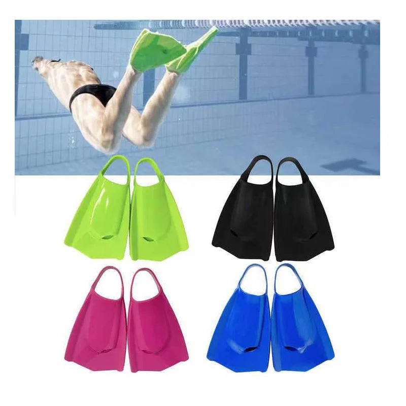 2025 Hot Sale Custom Made Adult Training Swim Flipper Snorkel Short Blade Silicone Fins Swimming