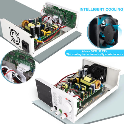 NICE-POWER SPPS-S1203 120V 3A Digital LED 4 Memory Single Output DC Programmable Bench Adjustable Switching Power Supply