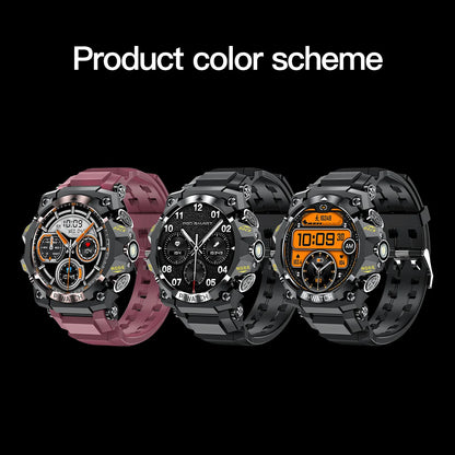 PG222 2025 Outdoor Sports Smart Watch GPS Navigation Compass IP68 Waterproof Fitness Tracker for IPhone/iPad Remote Control Call