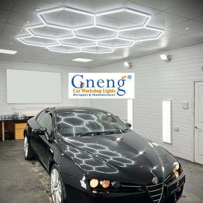 Direct Sale Super Bright Honeycomb Ceiling Light Workshop Light Garage for Detailing Studio Lighting