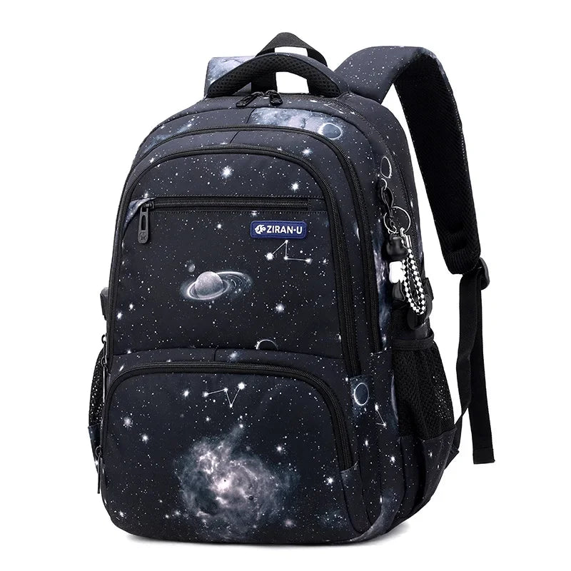 Fashionable Unisex Student Backpack Waterproof Stylish Mochilas with Zipper Closure Personalized School Bag for Students Babies