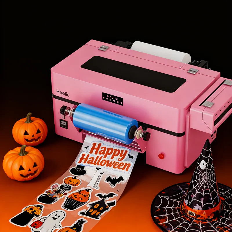 Haolic Automatic UV DTF Printer Roll-to-Roll New 1 Year Epson Head All One Machine Stickers Labels Cup Wraps Multipurpose