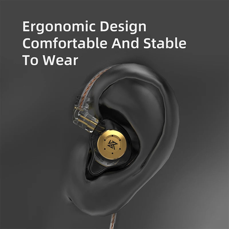 KZ EDX PRO 1DD In-Ear Wired Headphones HIFI Monitor Music Earplugs Stage Mobile Phone 3.5MM DJ Headphones Stereo