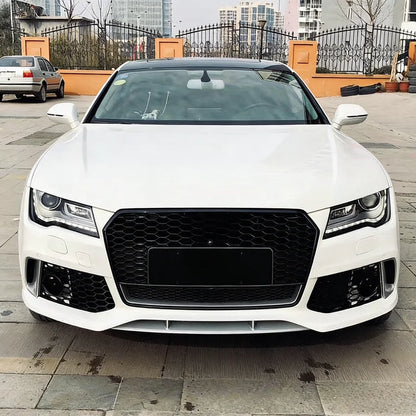 Car A7 S7 C7 Body Kits Upgrade RS7 Style Facelift Front Bumper With Front Grille 4 Rings logo for AUDI A7 S7 C7 2009-2015