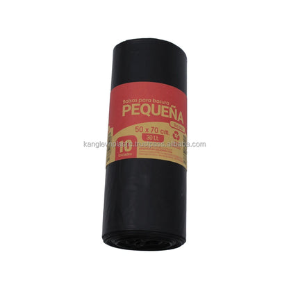 Cheap Black Trash Bags Bin Bags 10pcs Roll 50x70 70x90 80x110 90x120 110x120 Star Seal Bottom Household Garbage Bags Hot Sale