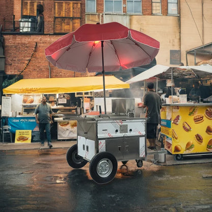 Coffee Van Catering Cart Burgers Fries Ice Cream Bus Mobile Food Truck Square Food Trailer With Full Kitchen Equipment