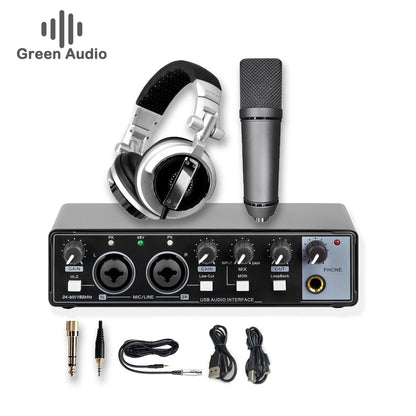 GAX-MD22P 2 in 2 Out Studio Recording Usb Audio Interface for Guitar