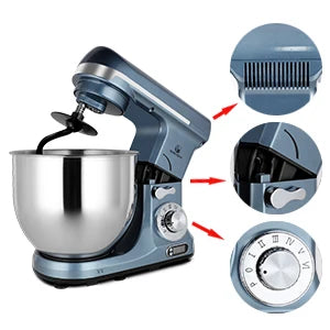 Kitchen Factory Supplier Home Dough Mixer 6QT Stainless Steel Bowl Stand Food Mixer Machine Electric Robot Cuisine