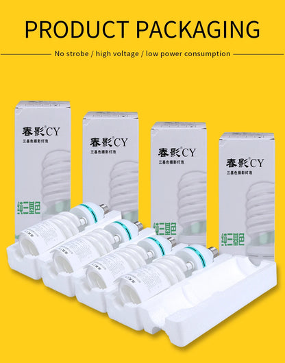 SH 135W LED Lighting Bulbs Photography Video Light Lamp Light Bulb Daylight E27 Socket For Softbox Photo Video Studio