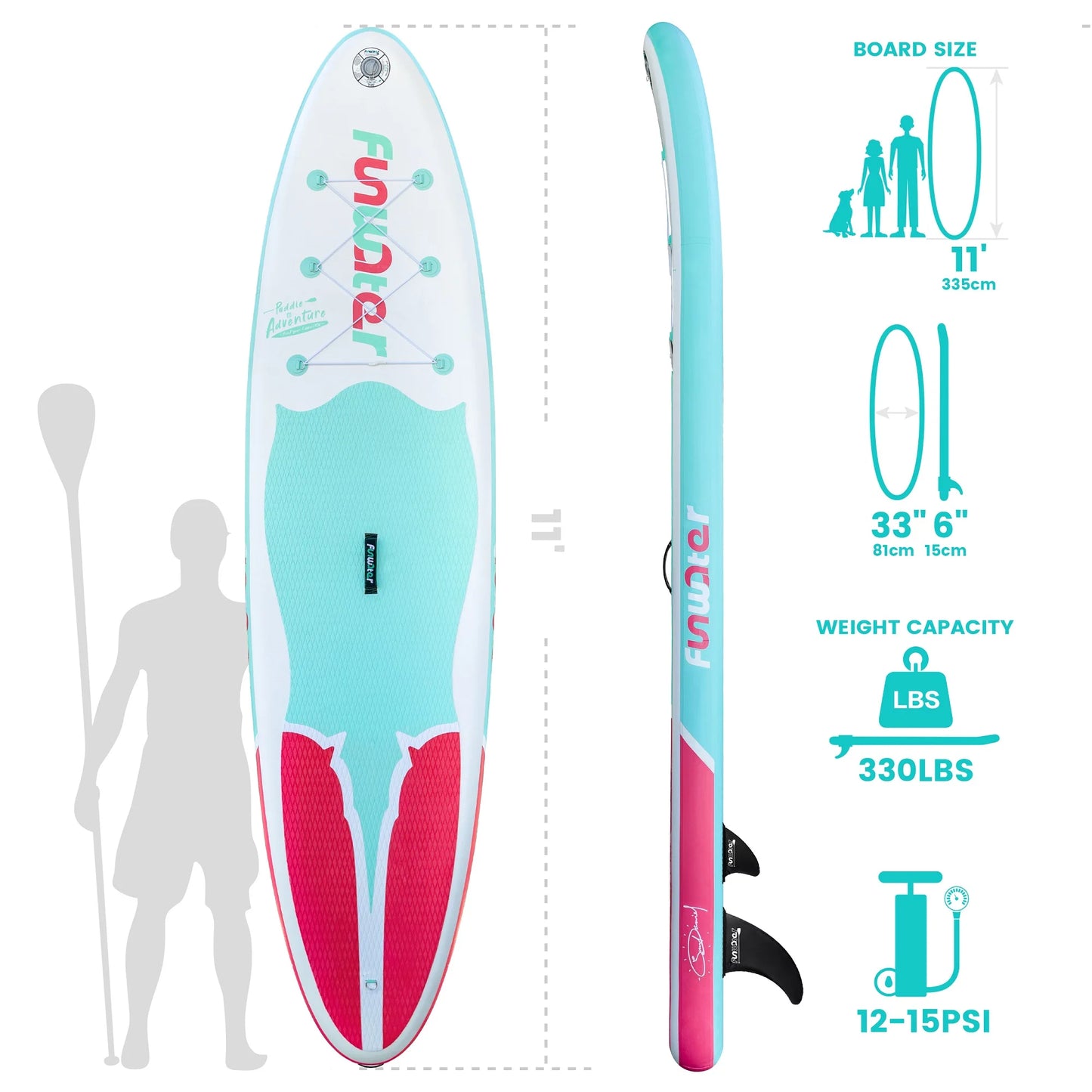 FUNWATER Dropshipping OEM Paddle Board Gonflable Inflatable Stand up sup Padle Board Pedalboard Fishing supboard Suppaddle Bords