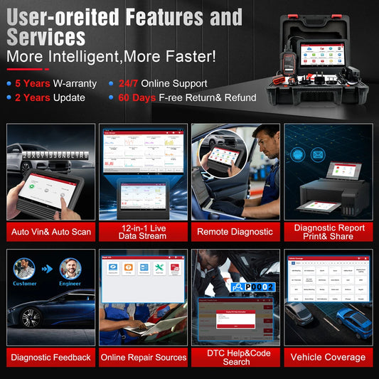 USA EU Warehouse 2026 Launch Latest Version X431 Pro V5.0 BT  Auto Diagnostic Tool for All Cars