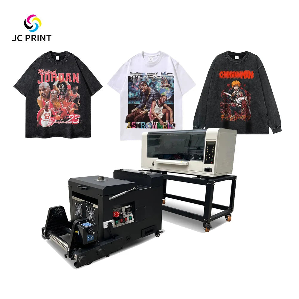Custom A3 30cm DTF Tshirt Printer TX800 XP600 Dual Head DTF Printer A3 30cm With DTF Film Oven Dyer Heater