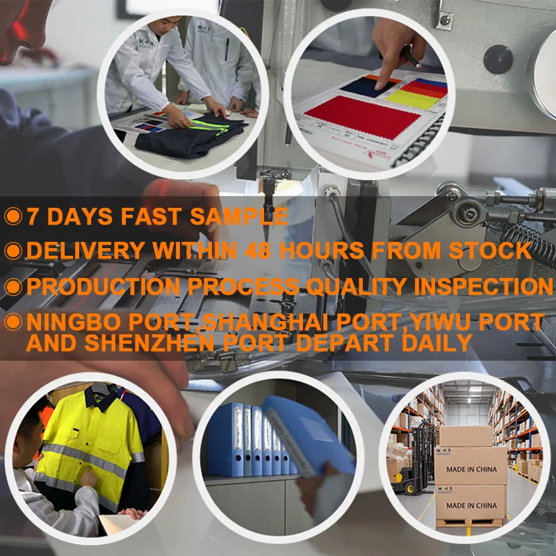 Wholesale Hi Vis Industrial Reflective Safety Working Uniform Clothes Workwear Jacket  with Pants for Men