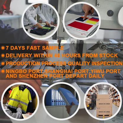 Wholesale Hi Vis Industrial Reflective Safety Working Uniform Clothes Workwear Jacket  with Pants for Men