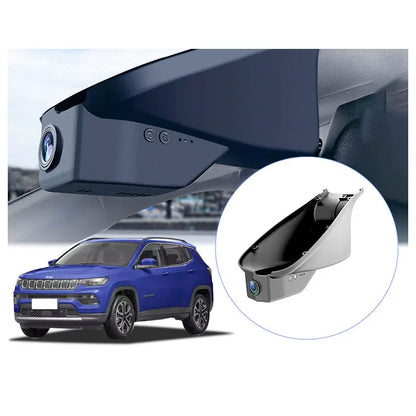 Car Running Record Data Tachograph Dvr for jeep Compass 2017-2024 Driving Digital Camera Recorder Kit Dashcam Accessories