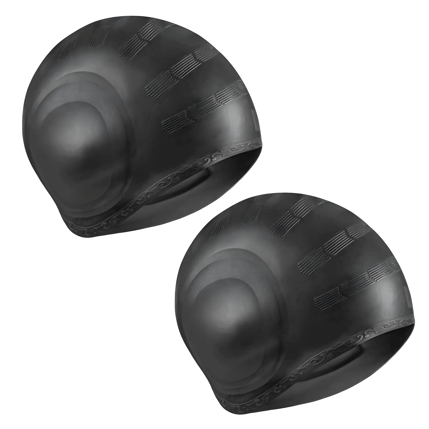 Custom Logo Printed Silicone Swim Cap with Ear Protection Eco-Friendly Unisex Design for Swimmers