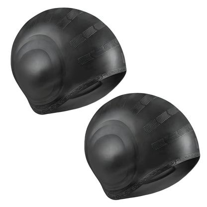 Custom Logo Printed Silicone Swim Cap with Ear Protection Eco-Friendly Unisex Design for Swimmers