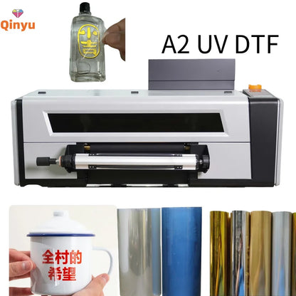 QINYU DTF Sticker Printer UV Printing Machine for Bottle Printing Machine UV Printer for Case Cell Phone Printers UV