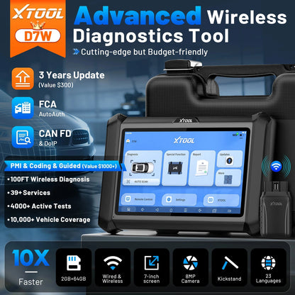 EU Warehouse XTOOL D7W EU Car Key Programming Device Immobilizer Programming Tool Pin Code Reader Automotive Diagnostic Tool