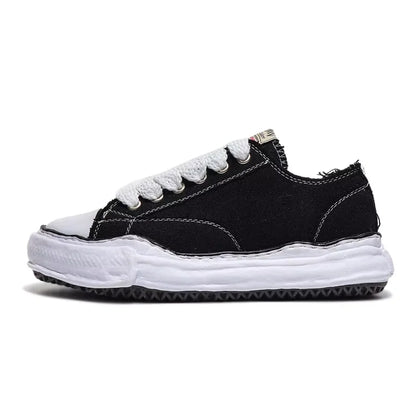 Men's Designer Canvas Shoes MMY Low-top Dissolve Sole Casual Sneakers Unisex Black Designer Shoe Luxury  Men