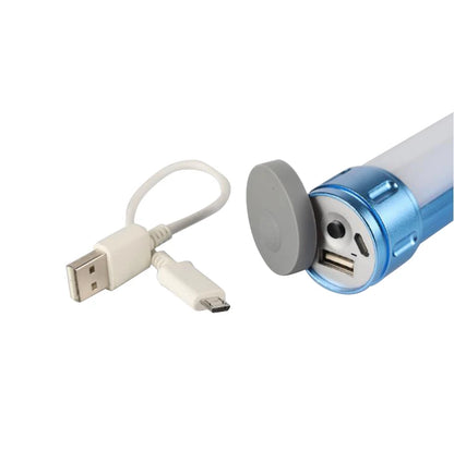 Portable Led USB Mobile Charger  Rechargeable Battery Mini Flashlight Camping Flood Lantern