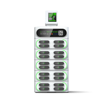 Phone Charging Shared Power Bank Station with Pos Hire Powerbank Rental 20 Slots Stack Power Bank Vending Machines