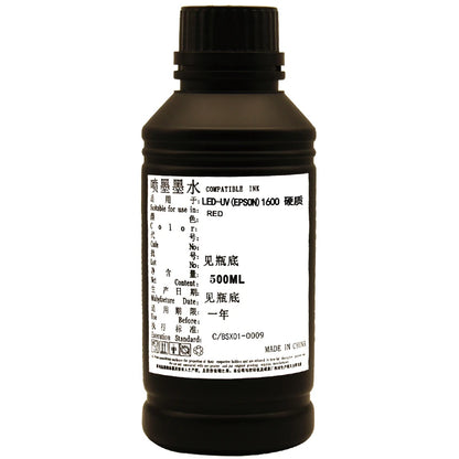 Wholesale UV Ink for Eps I1600 U1 Printhead Uv Flatbed Printer Ink 500ml Bottles LED Uv Ink for Wall Printer Cmykw Eps I1600 Ink