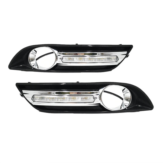 1 Set LED Daytime Running Lights Daylight Fog light cover with turn signal DRL For Nissan Sentra Sylphy 2012 2013 2014 2015 by PDG ibma