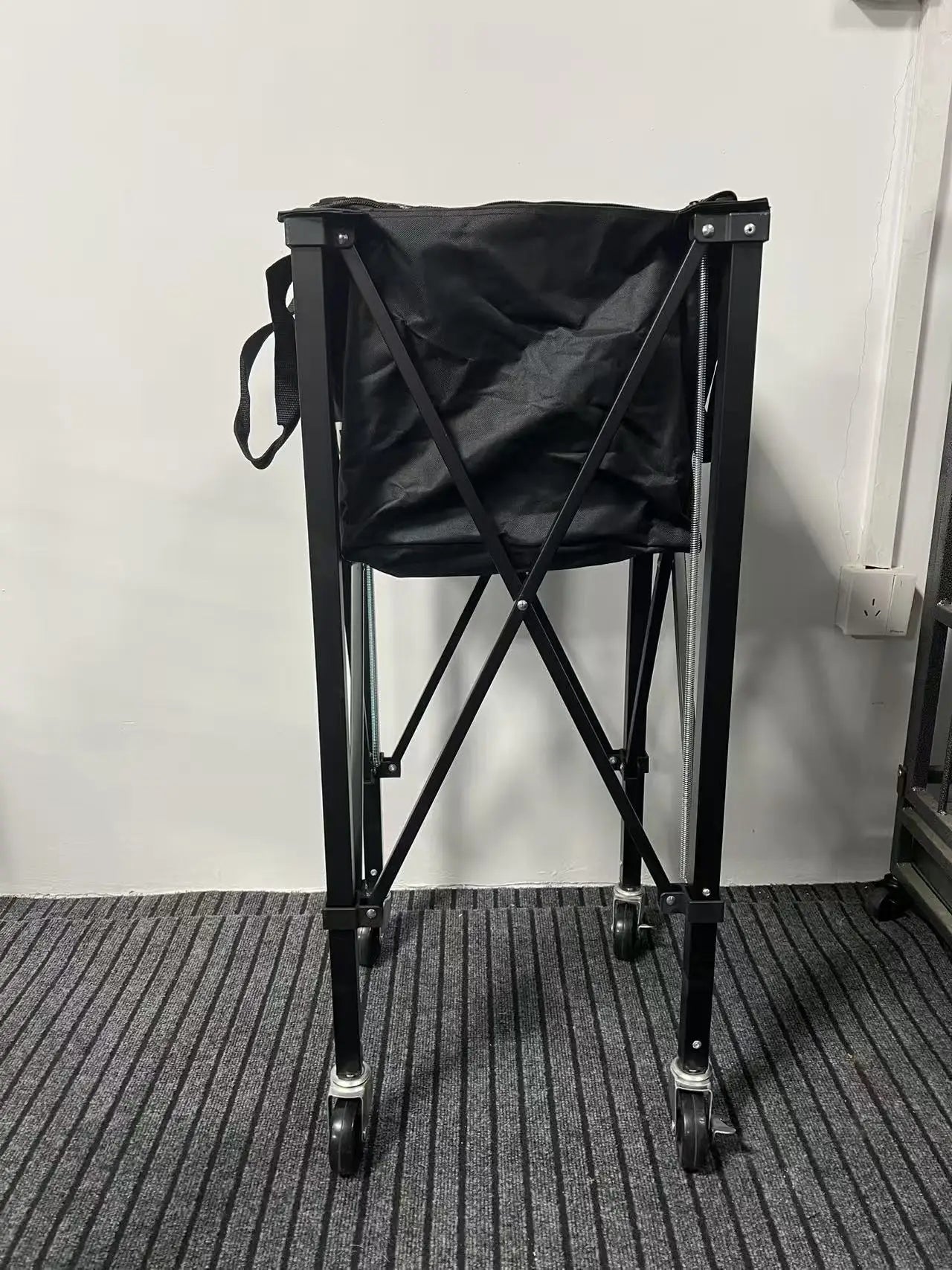 Portable Tennis Ball Cart Bag Premium Practice Hopper Pickleball Lightweight Easy Bag Removal Pickleball Cart Bag