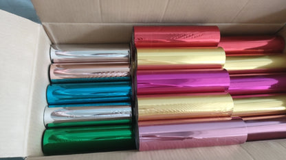 Hot Stamping Foil Transfer Printing Heat Transfer for Handbag Textile Leather t Shirt