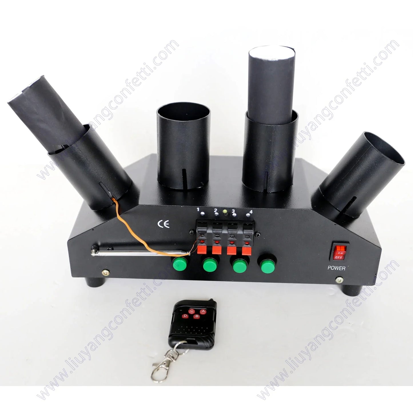 Pyro Receiver Cold Firework Firing System Stage Indoor Wedding Fountain Spark 4 Channel Cue Wireless Machine Remote Control