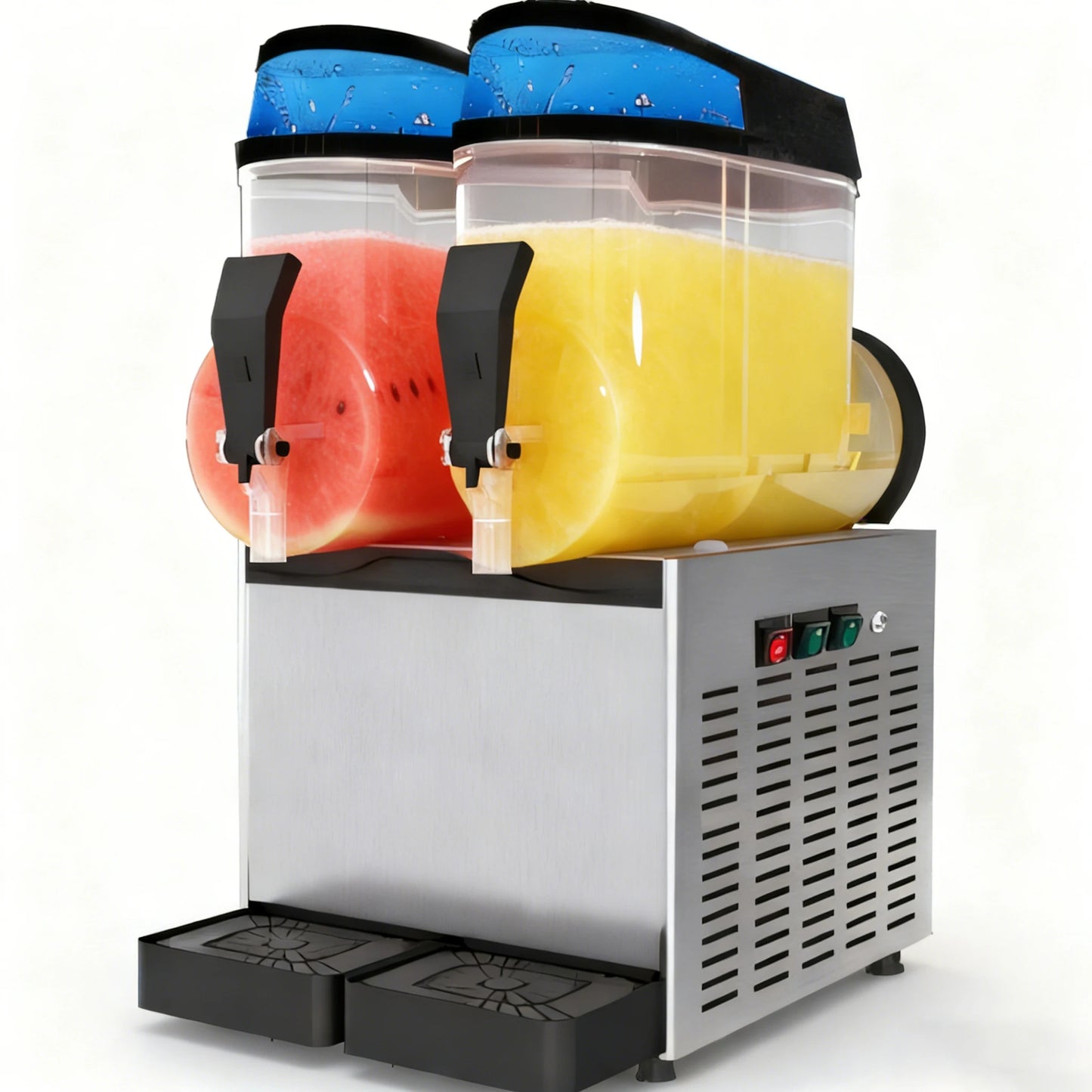 Commercial Portable Fully-Automatic Stainless Steel Slush Machine 24L Capacity Energy Saving 1100W 1-Year Warranty Factory